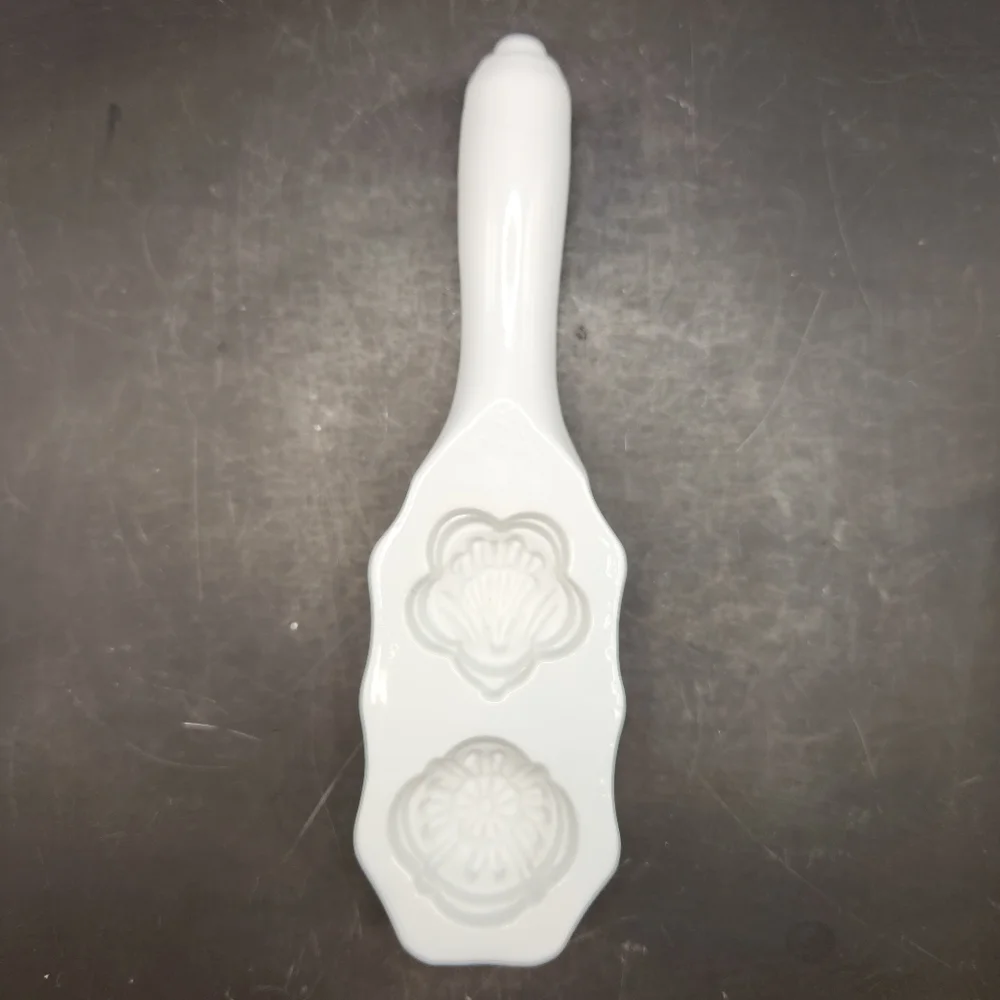 Vintage Schmid Brothers Floral White Porcelain Butter Mold Heritage Collection